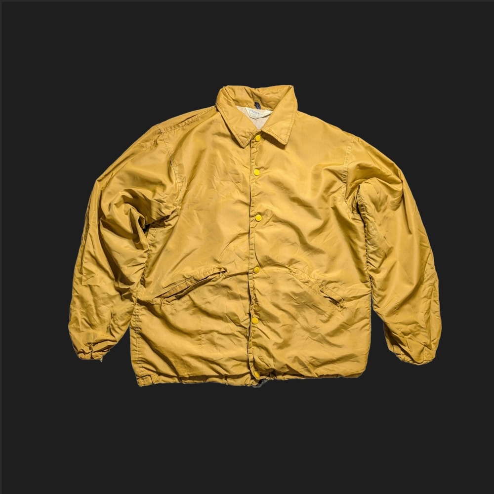 Vintage 1960s Oliver Bros‎ Yellow Men's Jacket Medium Classic Outerwear
